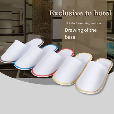 Hotel Slippers Shoes All-inclusive Slippers Slippers Wedding Shoes Flip Flop UK • £4.38