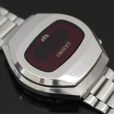 For Spares Repairs Vintage ORIENT Touchtron Quartz Digital-Red LED-Men's 1976 • $24.96