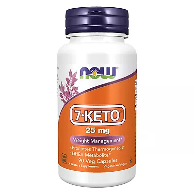 NOW FOODS 7-KETO 25 Mg - 90 Veg Capsules • $15.60