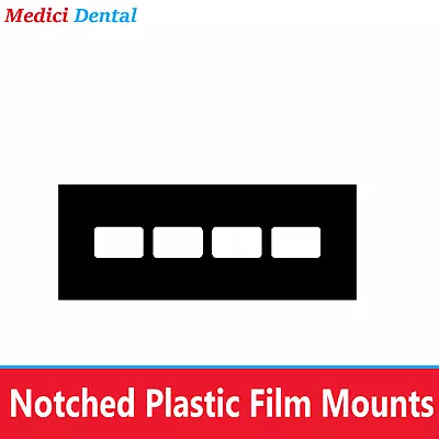 Dental X-ray Mounts Plastic Film Notch 4 Window Horizontal #0 4W 4H#0 100/Bx • $23.95