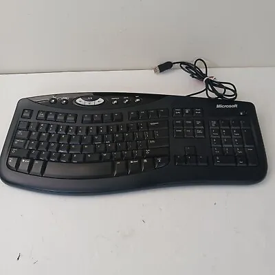 Microsoft Comfort Curve Ergonomic Keyboard 2000 V1.0 KU0459 Wired Tested Works • $25