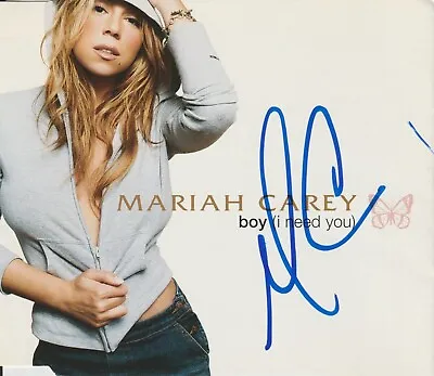 Mariah Carey Signed Boy (I Need You) Import Cd Single • $89.99