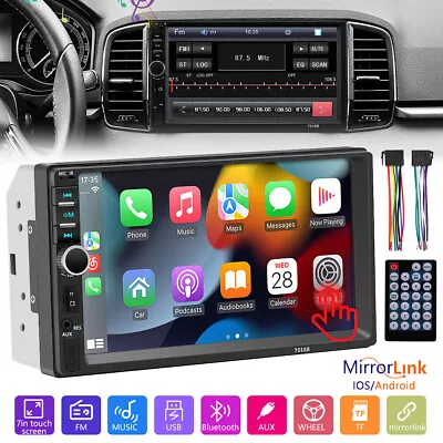 Car MP5 Player 7  Double 2DIN Bluetooth Touch Screen Stereo Radio FM USB AUX TF • $29.79