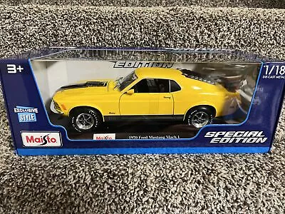 Maisto 1:18 1970 Ford Mustang Mach 1 428 Cobra Jet New!! • $39.99