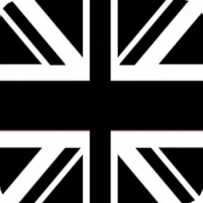 Union Jack Black & White Aluminium Square Fridge Magnet Fantastic Souvenir • £3.99