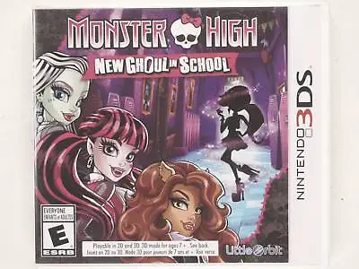 Monster High: New Ghoul In School (Nintendo 3DS) Little Orbit - 2015 Tested-1sh3 • $20.25