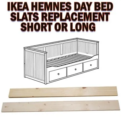 Ikea Hemnes Day Bed Slat Replacement Bed Slats Short Slats Long . • £8.50