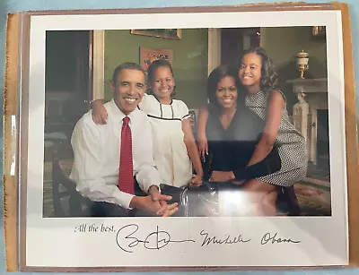 President Barack Obama Michelle And Family 8x10 Glossy Photo Picture Autographed • $69.57