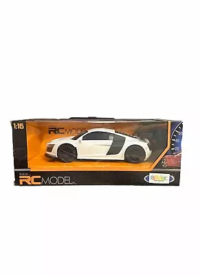 Rc Scaled Model Car Audi R8 1/16 Supercar Model Kids Gift Uk White Best Fast 🚗 • £12.99