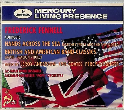 FREDERICK FENNELL Conducts Marches/Band Classics/Coates Etc LIVING PRESENCE 4-CD • £24.99