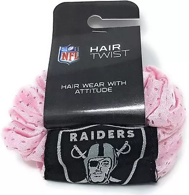 NFL Oakland Raiders Jersey Hair Twist Pink One Size • $14.97