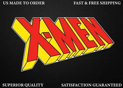 X Men Logo Slogan Cartoon Marvel Car Bumper Sticker Decal Laptop Water Resistant • $4.09