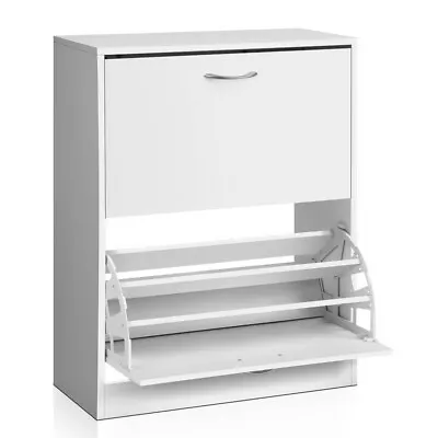 $85.95 • Buy Artiss Shoe Cabinet Shoes Storage Rack 24 Pairs Wooden Organiser Shelf Cupboard