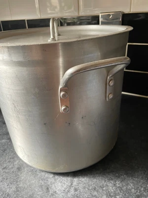 £30 • Buy Catering Pan, Stainless Steel Large Stock/Soup Pot, Cooking Pan 33L 34x34x29cm