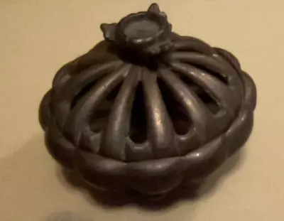 Antique Vantines Incense Burner. 4  In Diameter. Footed. 1900-1920. • $47.02