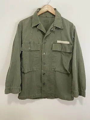 Vtg Ww2 40's Us Army M-43 Hbt Military 13 Star Utility Shirt Usn Jacket 40 42 • $175
