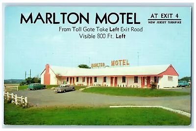 C1950's Marlton Motel Restaurant Building Cars Moorestown New Jersey NJ Postcard • $9.98