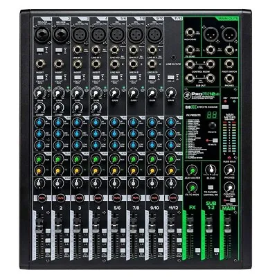 MACKIE ProFX12v3 Compact 12 Channel USB FX Recording Audio Mixer With Software • $359.99