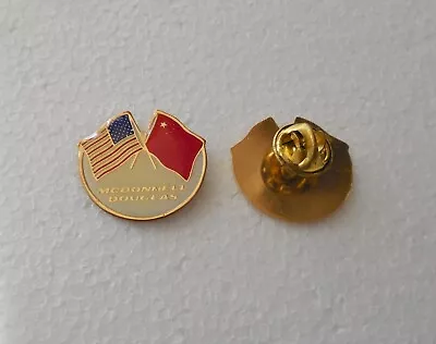 Vintage Early-1980's McDonnell Douglas China Project Lapel Pin • $8