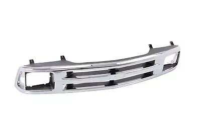 Fit Chevrolet S10 94-97 Blazer 95-97 Front Upper Grille Shell Chrome And Argent • $99.28