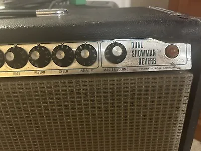 Fender Dual Showman  Reverb/ Twin- 1975 Silver Face Master Volume • $1200