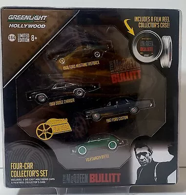 Greenlight 1:64 4 Car Collectors Set Steve McQueen Bullitt • $64.99