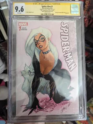 Spider-Man #1 J Scott Campbell Signed Black Cat- CGC 9.6 German Limited  • $250