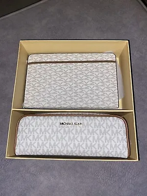 Michael Kors: Pencil/Make-up Case & Notebook  - BNIB Vanilla • £90