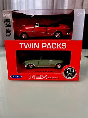 Nex Welly Twin Packs 1953 Buick Skylark Packard Caribbean Die Cast 1:38 Scale • $20