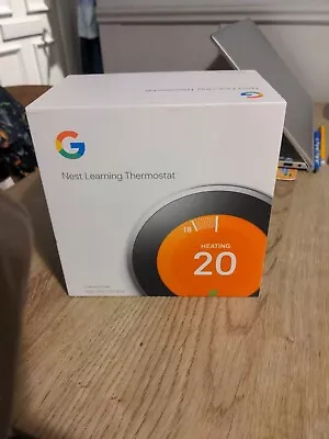 Google Nest Learning Thermostat (3rd Generation) Smart Thermostat - Stainless... • £15