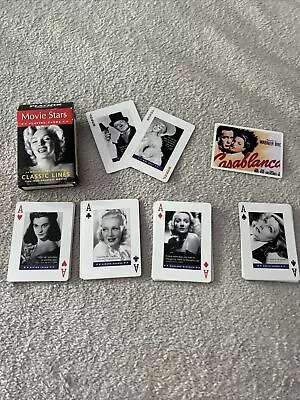 Movie Stars Pack Of Playing Cards Featuring Classic Lines - 2002 - No Jokers • $12