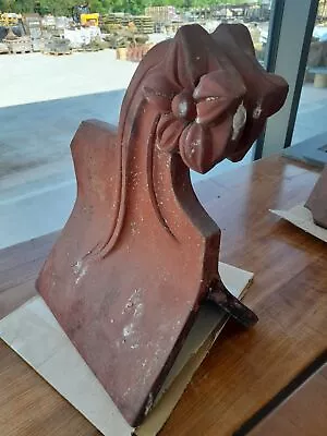 £144 • Buy A Reclaimed Red Flower Clay Roof Finial - 75º