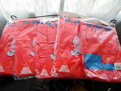 £12 • Buy 5  SMS SUPERTEX DISPOSABLE BOILERSUIT HOODED SPRAYING TYPE 5/6 COVERALL X Large