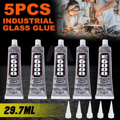 E-6000 Glue 5PCS With Tip Adhesive 29.7ml Pendant Jewellery Art Craft • $22.45