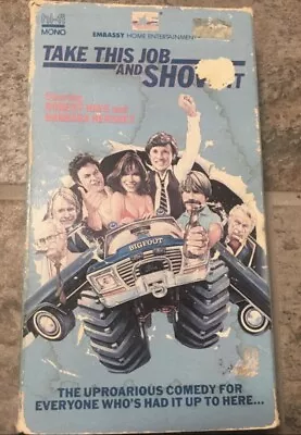 Take This Job And Shove It Vhs Embassy 80s Comedy Monster Trucks 1981 • $10.40