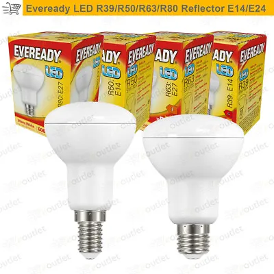 LED R39 R50 R63 R80 Reflector Bulb Warm Cool Day Light ES E27 SES E14 Spotlights • £7.49