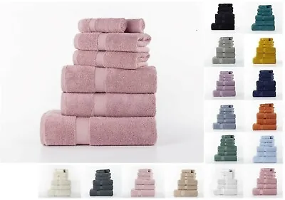 100% Egyptian Cotton 600gsm Towels Plain Super Absorbent Face Hand Bath Sheet • £2.95