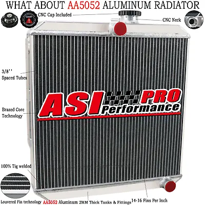 4 Row Core All ALUMINUM Radiator For Land Rover Series 2 & 3 With 2.25 Petrol AU • $299
