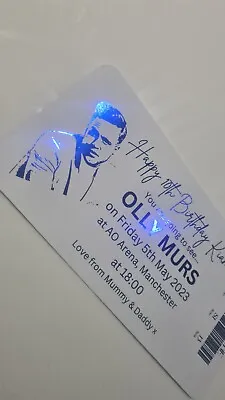 OLLY MURS CONCERT TOUR Ticket Gift FOILED Occasion Birthday Surprise Metallic  • £6.99