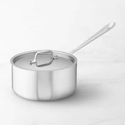 All-Clad 4203 Tri-Ply Stainless Steel 3-qt Sauce Pan NO LID (DEMO) • $49.99