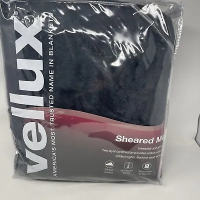 Vellux Charcoal Gray Sheared Mink Full / Queen Blanket • $99.99