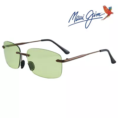 Maui Jim Sunglasses Ohai Men's Metal Polarized Rimless Sunglasses Maui HT™ B626 • $29.99