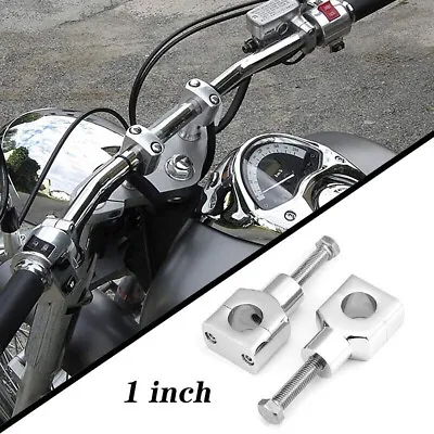 US 1'' Handlebar Risers Clamps For Yamaha V-star XVS 650 950 1100 1300 Road Star • $41.09