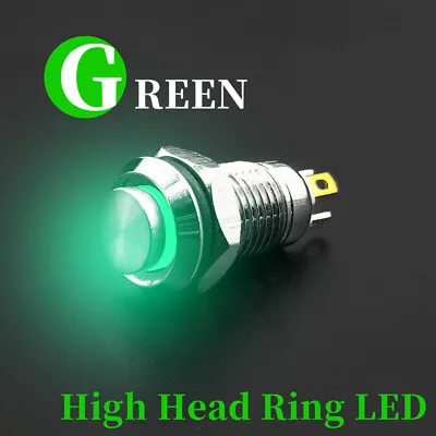 8MM Metal Push Button Switch LED Momentary Latching Waterproof 4Pins High Head • $6.48