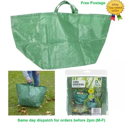 Garden Waste Bag Heavy Duty Jumbo Large Refuse Storage Sack With Handles • £3.95