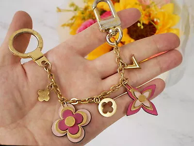 $277.63 • Buy Louis Vuitton Bag Charm Keychain Multicolor Flower Motif Women M67288 #5101P