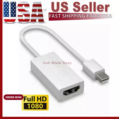 Mini Display Port DP Thunderbolt To HDMI Adapter Cable For Laptop Desktop PC • $4.94