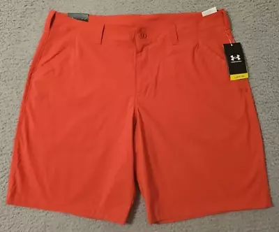 Under Armour UA Fish Hunter Mens Golf Shorts Red 1304648 NEW Size 40 • $29.95