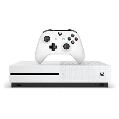 Microsoft Xbox One S - 1TB - White Console + Controller & Power Pack - Very Good • £174.99