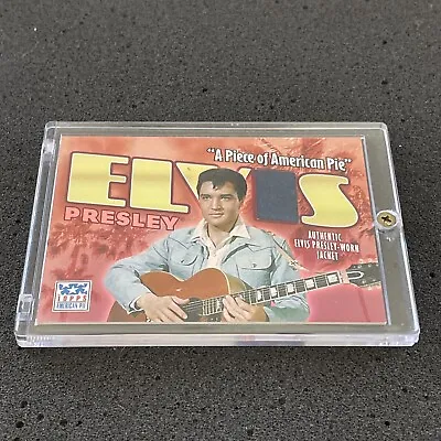 2002 Topps American Pie Elvis Presley #PAP-EP2 Authentic Worn Jacket Relic Card  • $200